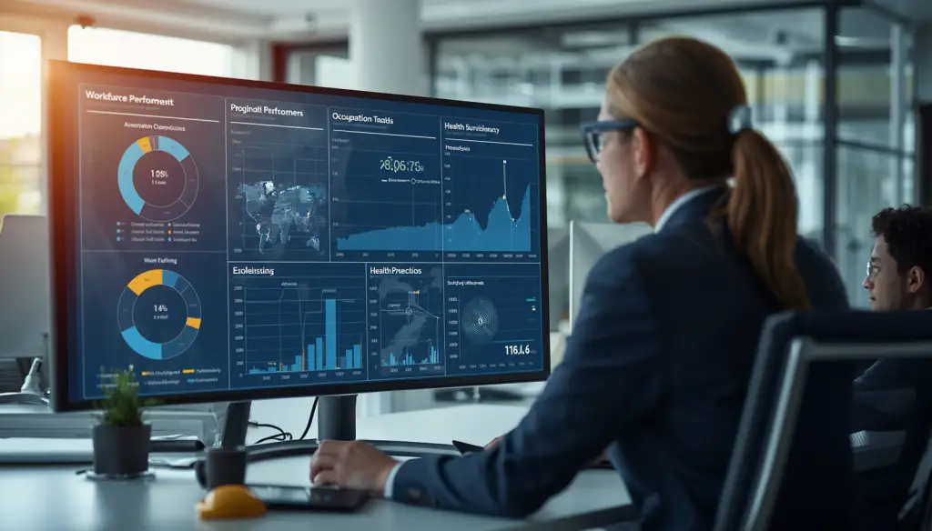 Business manager and occupational health dashboard