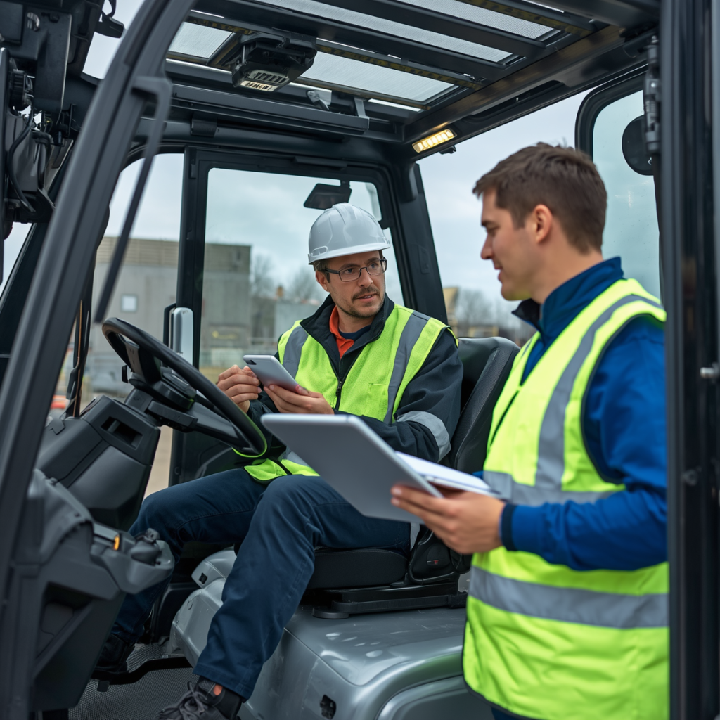 Forklift truck operator