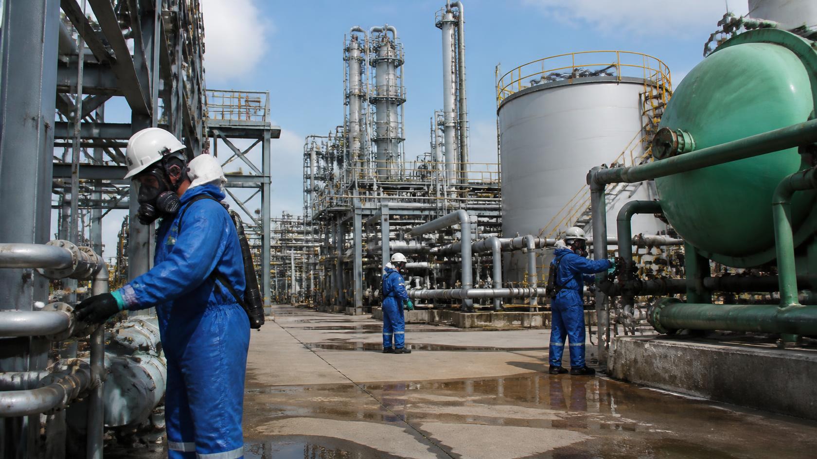 Chemical plant.
