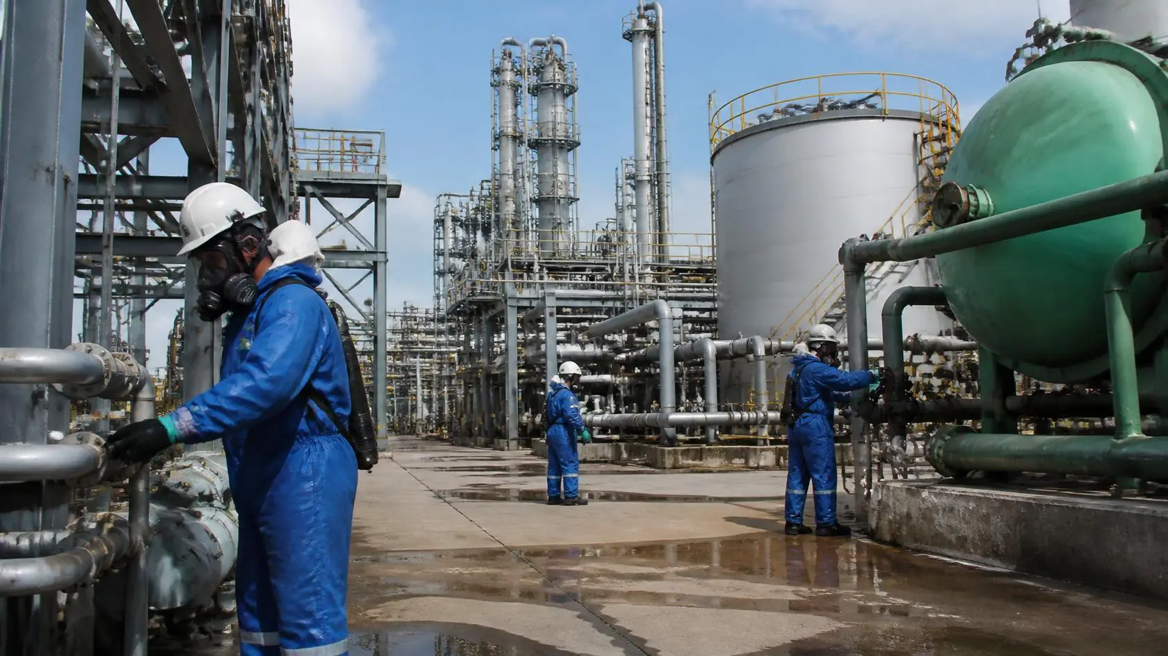 Chemical plant.