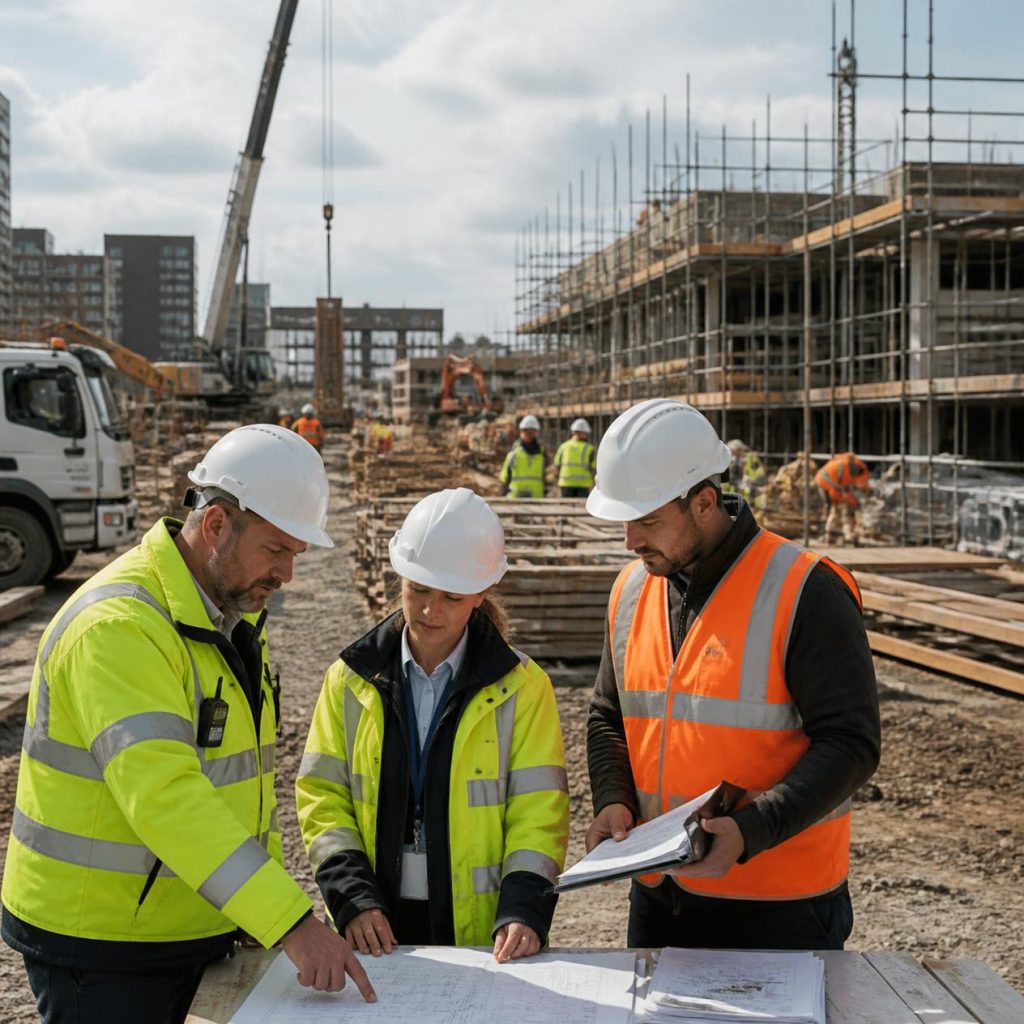 working with contractors, supply chains and projects