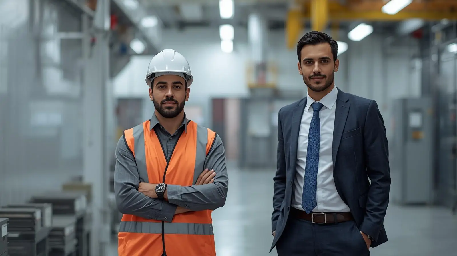 A clean, modern occupational health themed workplace image showing professionals collaborating